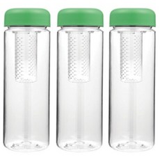 HS굿즈 국내제작 트라이탄 내열 차거름망 티보틀 3개 500ml 350ml, 그린3개