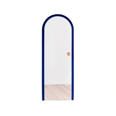 금색거울 북유럽 인스 아치 컨셉트 올 골드 벨벳 거울, 벨벳 블루