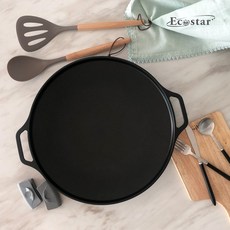 에코스타 IH 그리들 36cm+실리콘 손잡이 증정 캠핑그리들 인덕션겸용 티타늄코팅