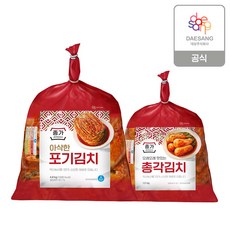 (m)[종가] 아삭한포기김치 4.8kg + 총각 1.5kg, 1세트