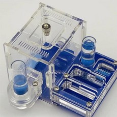 물 수건 개미 작업장 아크릴 둥지 농장 집 활동 공간 포켓 미니, 2. blue, 1개
