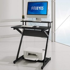 [국내 배송] FITUEYES 1인용책상 컴퓨터책상 학생용책상 테이블 데스크, 블랙