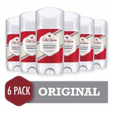 Old Spice 올드 스파이스 데오드란트 스틱 6팩 오리지널 하이 인듀어런스 Antiperspirant and Deodorant for Men High Endurance Original 3 Oz (Pack of 6), 1세트 - ax디그리