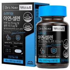 팔레오 닥터스노트 슈퍼이뮨 아연n셀렌 800mg x 60정, 1개
