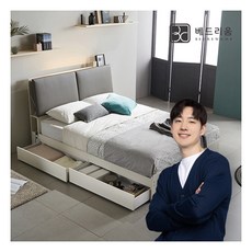 [금성침대 X 베드리움] [베드리움]블링 LED 서랍침대 SS + 독립 매트리스, 메이플, 색상:메이플