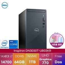 DELL 델 인스피론 DN3030T-UB03KR 고사양 사무용 PC, 1TB, 64GB