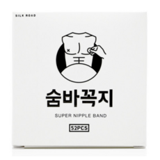 숨바꼭지 남성용 니플밴드 투명색, 2개