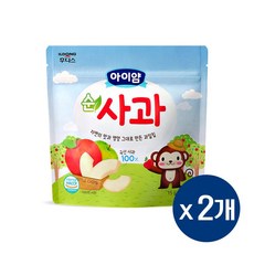 아이얌 순사과 동결건조 과일칩, 15g, 2개