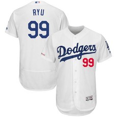 마제스틱 2019 류현진 유니폼 어센틱 메이저리그 다저스 화이트 Authentic Collection Player Jersey 저지 평자1위