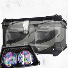55100L 리터 대용량 블랙 수하물 오토바이전면가방 버거가방, 65L 엠보 검정+내부+빠른 분리, 1개