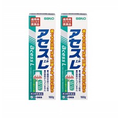 Sato Acess L Gingvitis Periodontitis 사토 아세스 치약 라이트민트 160g 2팩