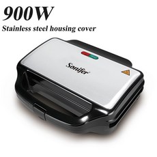 와플기계 Sonifer-스테인레스 스틸 소재 붙지 않는 철판 와플 조리기 900W 주방 가전 아침 식사, 01 Waffle Maker_02 UK