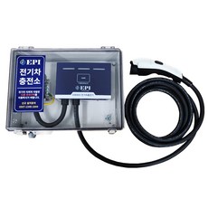 EPI 전기차충전기 가정용 완속 국산 EV Charger 7kW 가로형 이피아이, 5m+박스세팅, 1개