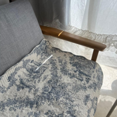 프랑스패턴 뜨왈 면 소파패드 3인 4인