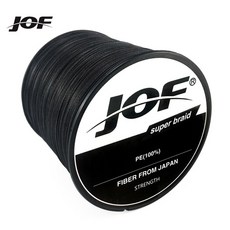낚시줄 슈퍼 강한 물고기 슈퍼 나일론 낚시 라인 JOF-4 가닥 편조 낚싯줄 300M 1000M 잉어 멀티필라멘트, 1000M 30LB_22, 06 Black_22 1000M 30LB