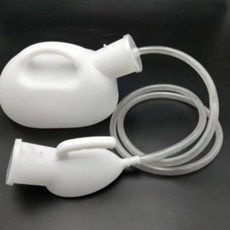 휴대용 간이 침 병원 침대 소변기 요강 소변통 화이트, 1개