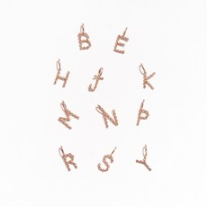 로이드 1st**나만의 이니셜 시리즈 인기템** 마이 트위스티드 알파벳 10K 14K 18K Gold 참 펜던트