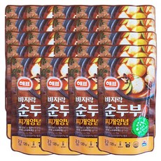 해표 바지락 순두부 맛집 찌개양념 120g 24팩, 단품, 단품