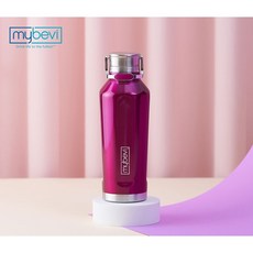 MYBEVI 보온보냉병 390ml (베리 퍼플) 마이베비 캔틴 3중단열 보온병 보냉병 스테인레스 텀블러, 베리 퍼플 390ml