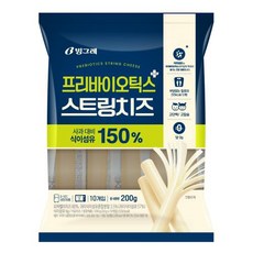 프리바이오틱스 스트링치즈 빙그레 20gx10개 빙그레 냉장, 20G, 10개, 200g, 1개