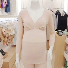 [현대백화점]마더피아[와코루]임산부(RLG6008COB)부드러운실크느낌 모달100수 수유내의