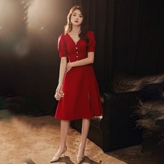 브라이덜샤워원피스 결혼식2부드레스 스몰웨딩 피로연 세미웨딩 셀프웨딩 들러리 연주회 웨딩드레스 연주 시상식 파티 돌잔치