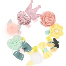 10pcs 개 헤어핀 강아지 머리 활 토끼 보우노트 애완용 바렛츠 키드 헤어 타이 디자인 클립 그루밍 보우 미니 리본 천