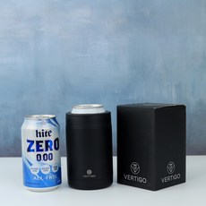  버티고 맥주캔쿨러 캔맥주 칠러 보냉 맥주 쿨러 500ml 블랙 1개  상품 이미지