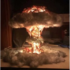 무드등 핵폭발 조명 버섯 구름 장식품 DIY 인테리어, 완제품, 완제품