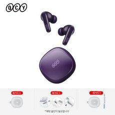 qcyt13x 블루투스 무선 캔슬링 스터닝 이어폰 사운드 노이즈캔슬링, 공식 표준, C. 퍼플