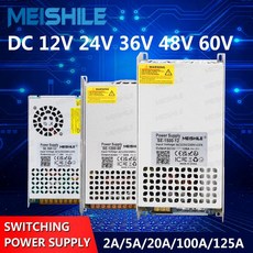 스위칭 전원 공급 장치 AC 110V 220V 조명 변압기 DC 12V 24V 36V 48V 60V 전원 공급 장치 소스 어댑터 SMPS LED 스트립 CCTV용, 1개