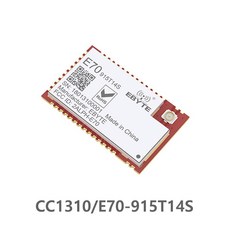 E70 915T14S CC1310 모듈 SoC UART RF 915MHz 모듈 무선 트랜시버 송신기 수신기 간섭 방지 높은 신뢰성|고정 무선 단자|, 단일, 1개, CHINA