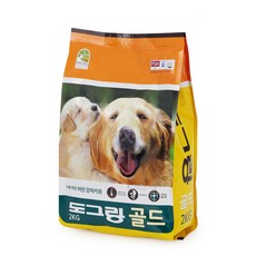 도그랑 골드 1세미만 강아지용 2kg 사료 리필, 상세설명참조, 1개