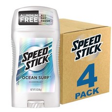 Speed Stick 남성용 데오도란트 3oz 4개 팩 오션 서프, Regular - 스피드스틱