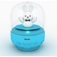SHABA 키즈용 스피커 벨자 동물 애완동물 미니 블루투스 스피커(마이크로폰 포함) 무선 귀여운 파티용 장난감 집 침실 사, 1, 단일옵션