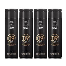 미쟝센 파워스윙 슈퍼 스트롱 스프레이 9, 200ml, 4개