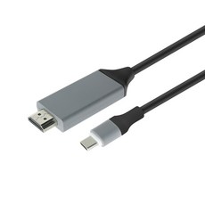 BiLe Dell XPS 13 9350 R1609 13.3형 C타입 HDMI 컨버터 케이블 2M, BiLeBT583 HDMI 케이블