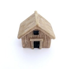 2PCS 목조 주택 시뮬레이션 모델 이끼 Terrarium 인형 집 액세서리 수 지 마당 정원 가든 용품 가꾸기 꾸미기 데코 장식 홈 아치 장미 화단 울타리 테라스 조형물 석등 인, 중국, 2PCS 그레이 하우스