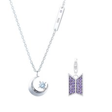 스톤헨지화이트골드목걸이