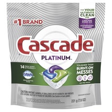 Cascade 플래티넘 액션팩 프레시 식기세척기용 세제, Platinum, 1개