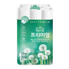 행운드림 프리미엄 3겹 30m 30롤 1팩 (무료배송+국내재조생산) 두루마리 화장실 화장지