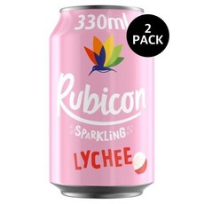 루비콘 스파클링 라이치 주스 드링크 캔 Rubicon Sparkling Lychee Juice Drink Can, 2개, 330ml