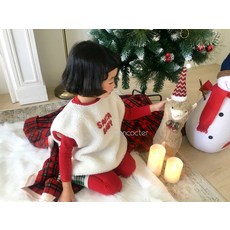원숭이스토어 꽁꼬떼 산타베이비조끼