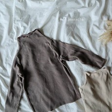 스엔스텔라 마일드 티셔츠 아동 골지 폴라티 이너