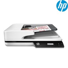 HP 스캔젯 고속 양면스캐너 3500F1 평판형 스캐너 자동문서 가능 양면스캔 문서스캔 텍스트전환 원터치