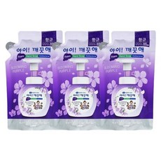 아이깨끗해 폼 핸드워시 리필 블루밍 퍼플 200mL X 3개
