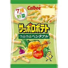 가루비 삿포로 감자 스틱 팁 야채맛 포테토칩 72g 12봉지 대용량 일본 과자 직구, 24개, 24g