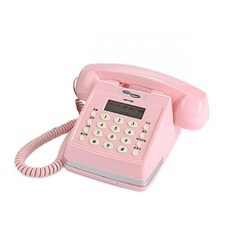 뉴썬 NS-750 엔틱 클래식 유선전화기 (핑크), 단일상품