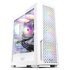 DARKFLASH DF2100 MESH RGB 강화유리 화이트 (미들타워)