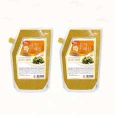 평강참맛 유자 드레싱 2kg 2봉, 2개